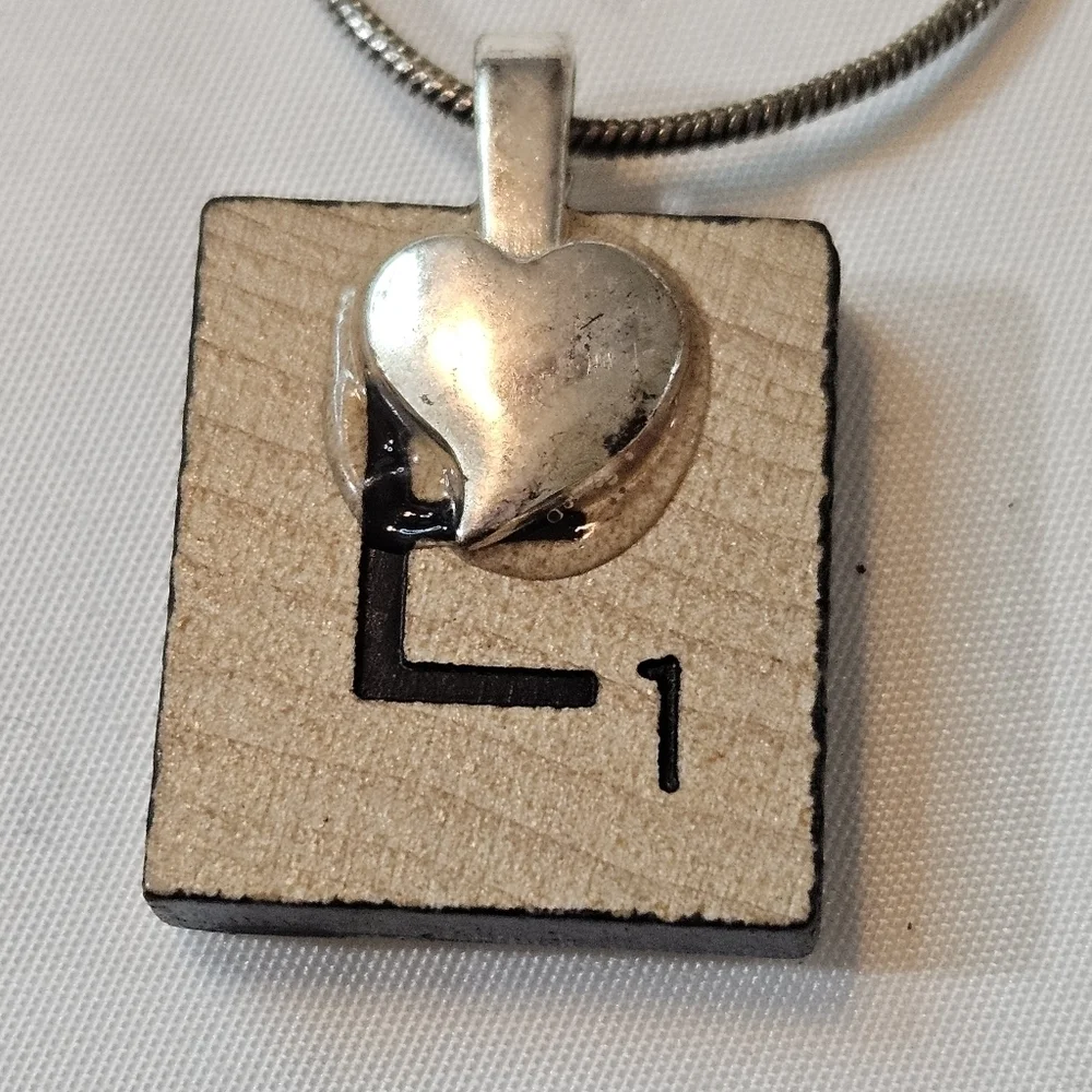 Artisan Breast Cancer Awareness Scrabble Tile Necklace - Picture 17 of 17